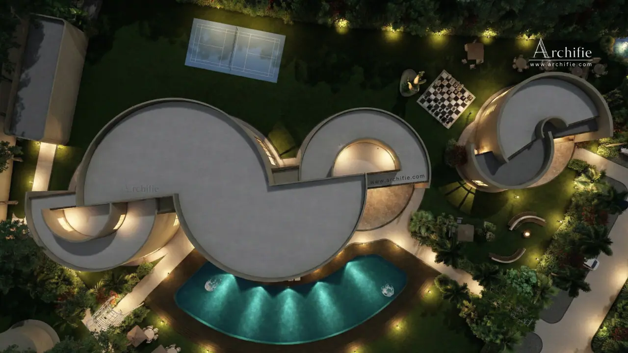 The aqua court at Vanyara